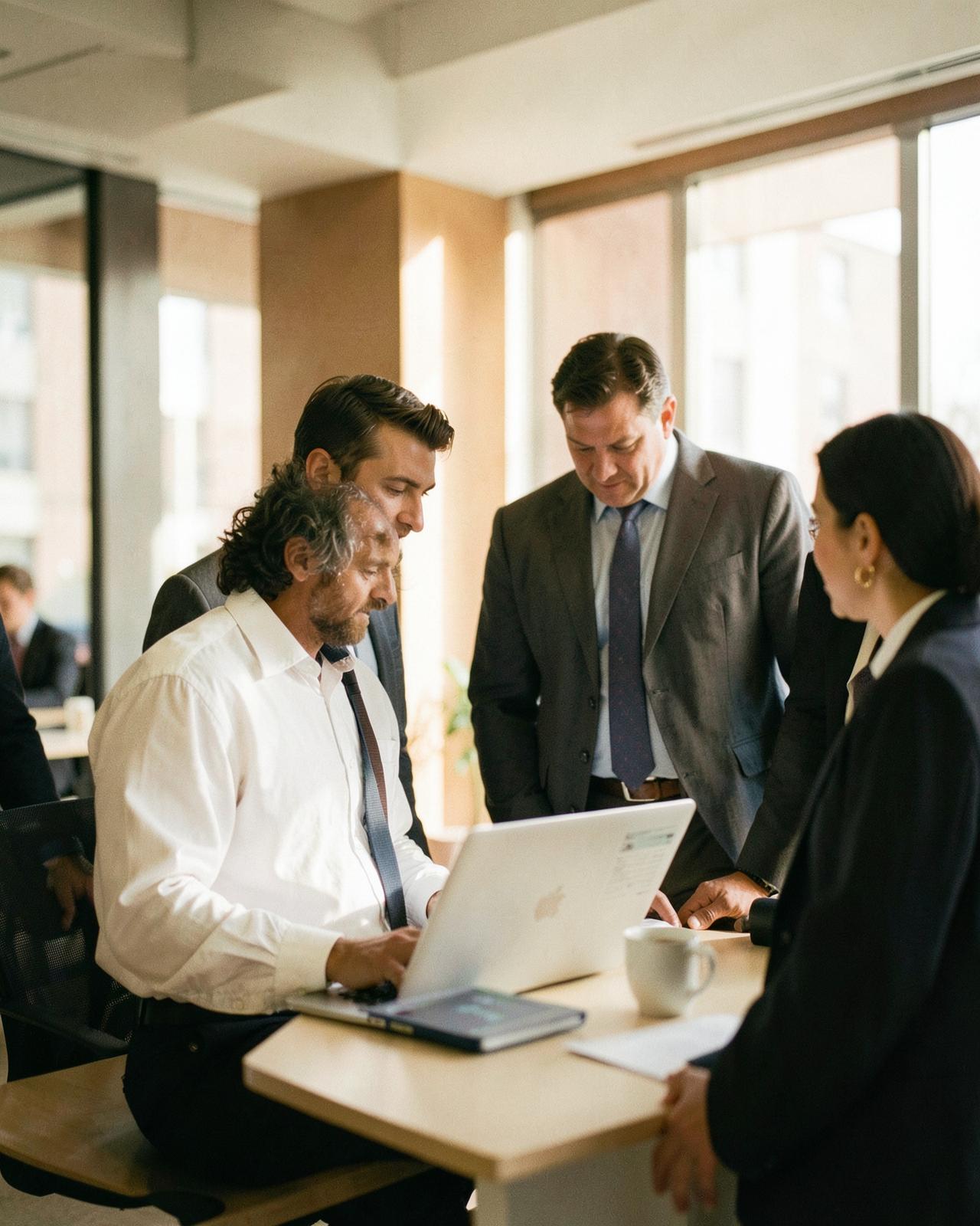 A forward-deployed engineer walking enterprise stakeholders through a live system